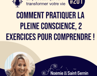 Comment pratiquer la pleine conscience ? 2 exercices pour comprendre ! [Episode 201]